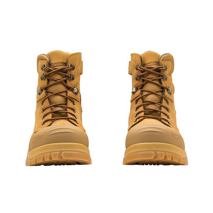 Blundstone 992 Wheat Water Resistant Nubuck Lace Up/Zip Ankle Safety Boot