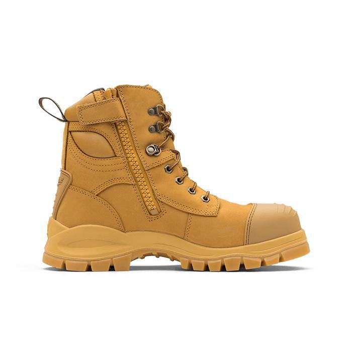 Blundstone 992 Wheat Water Resistant Nubuck Lace Up/Zip Ankle Safety Boot
