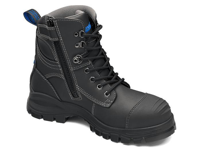 Blundstone 997 Black Platinum Quality Water Resistant Leather 150mm Height Safety Boot