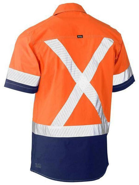 Bisley Flx & Move X Taped Hi Vis Utility Shirt
