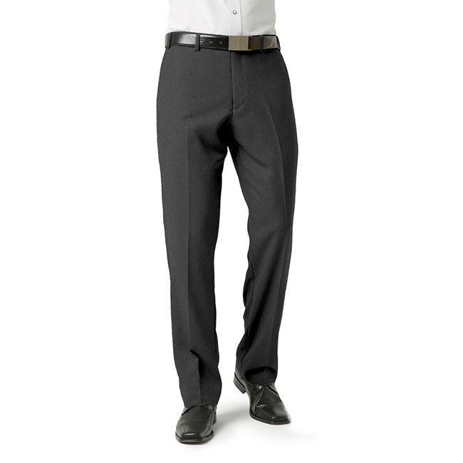 Biz Collection Mens Classic Flat Front Pants