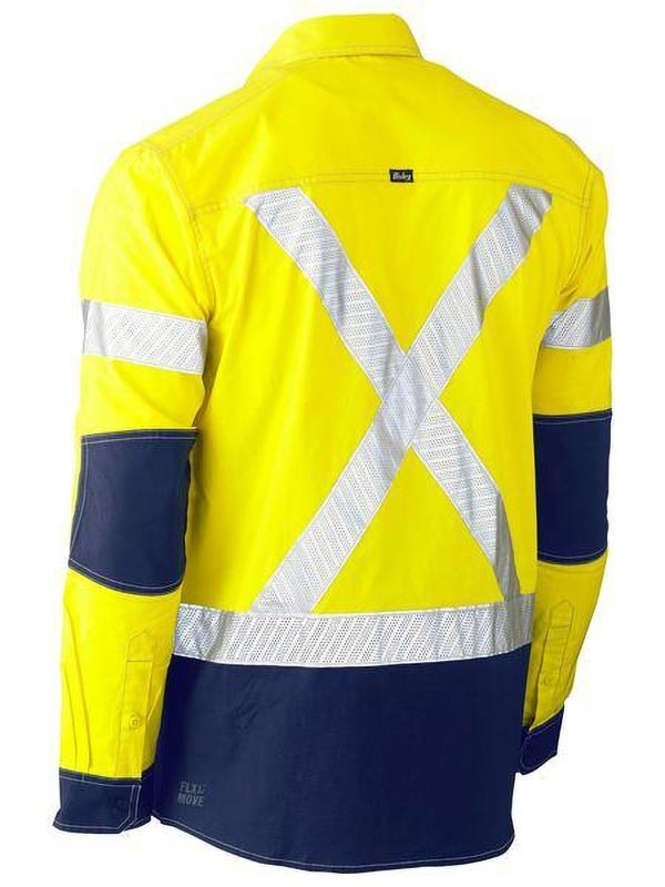 Bisley Flx & Move X Taped Hi Vis Utility Shirt