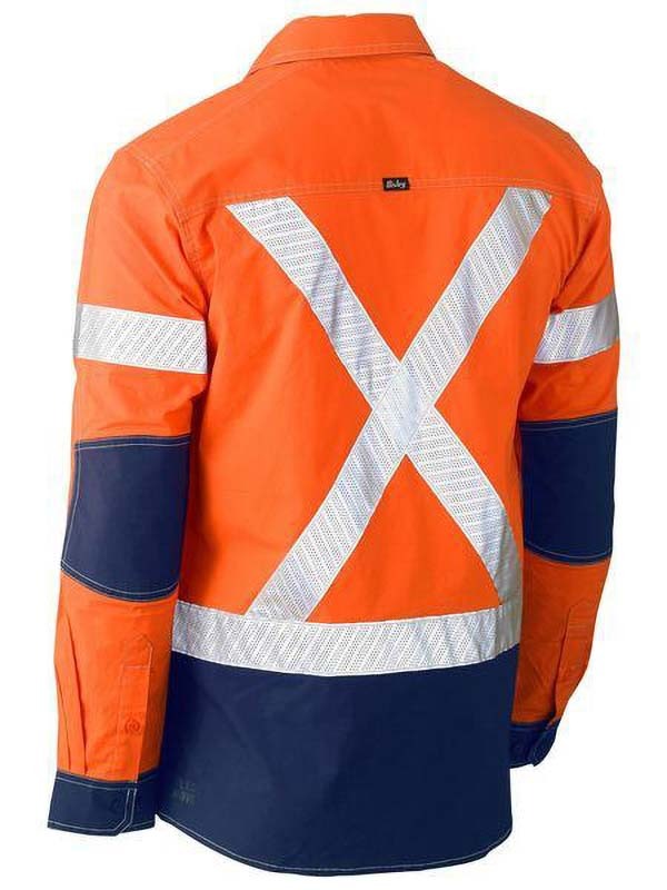 Bisley Flx & Move X Taped Hi Vis Utility Shirt