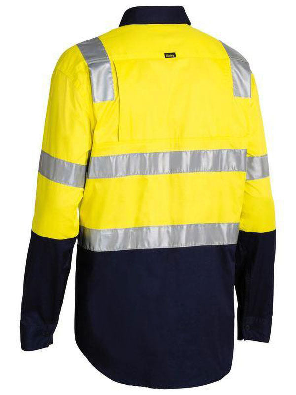 Bisley Taped Hi Vis Cool Lightweight Shirt with Shoulder Tape