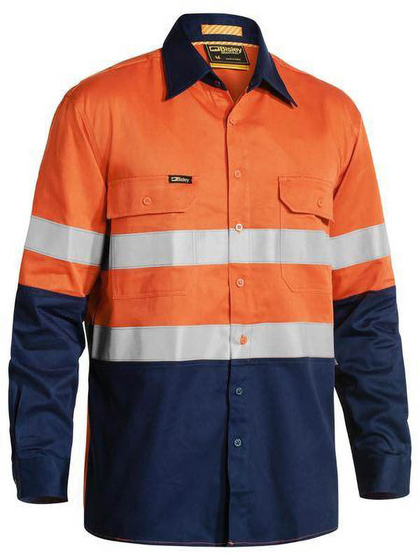 Bisley Taped Hi Vis Industrial Cool Vented Shirt