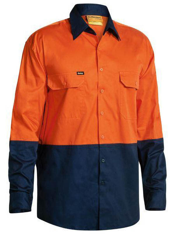 Bisley Hi Vis Cool Lightweight Shirt 4X Pack