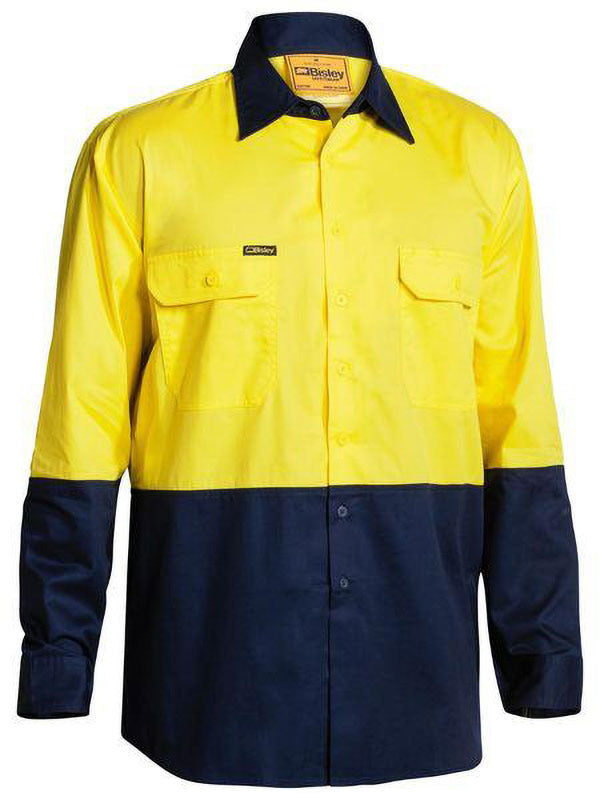 Bisley Hi Vis Cool Lightweight Drill Shirt