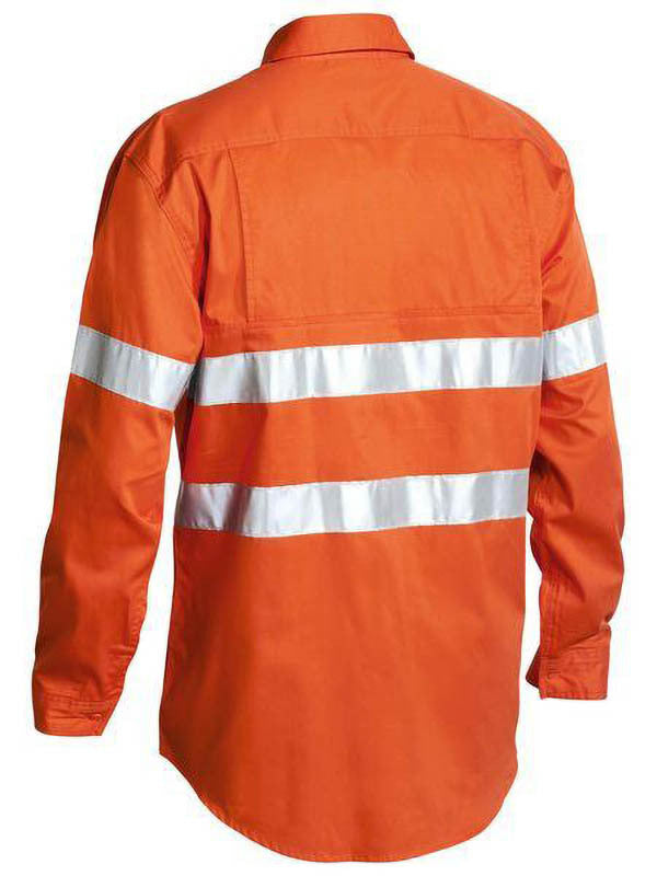 Bisley Taped Hi Vis Cool Lightweight Drill Shirt