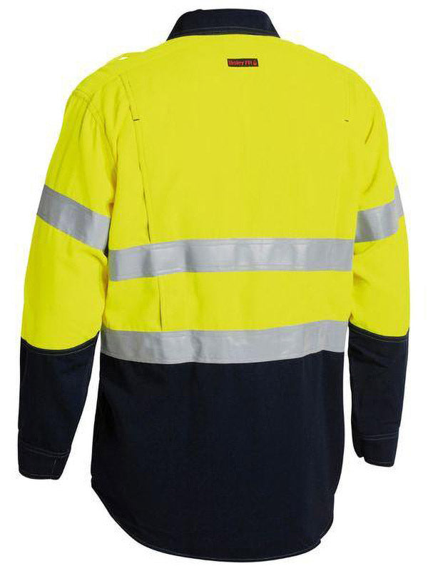 Bisley TenCate Tecasafe Plus 700 Taped Hi Vis FR Vented Shirt