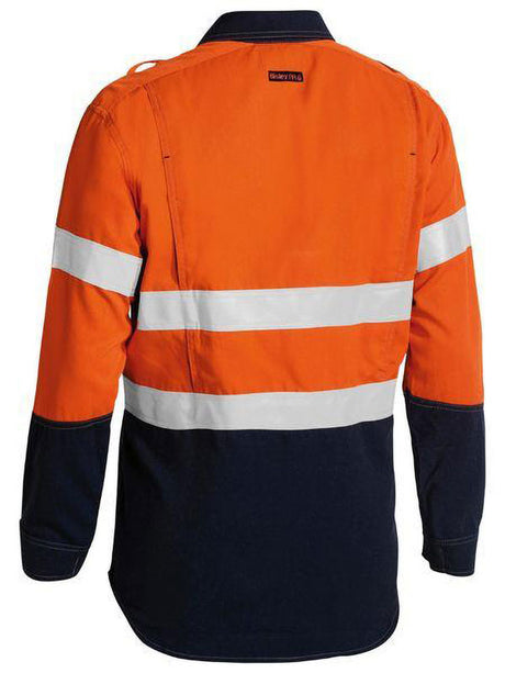 Bisley TenCate Tecasafe Plus 700 Taped Hi Vis FR Vented Shirt