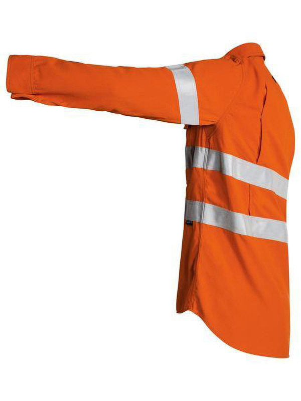 Bisley TenCate Tecasafe Plus 580 Taped Hi Vis Lightweight FR Vented Shirt