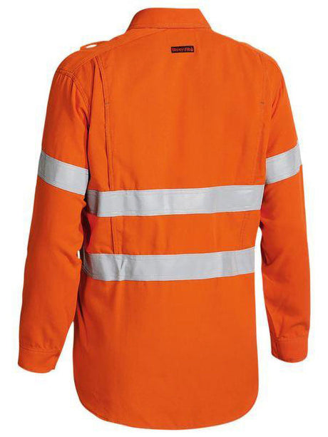 Bisley TenCate Tecasafe Plus 580 Taped Hi Vis Lightweight FR Vented Shirt