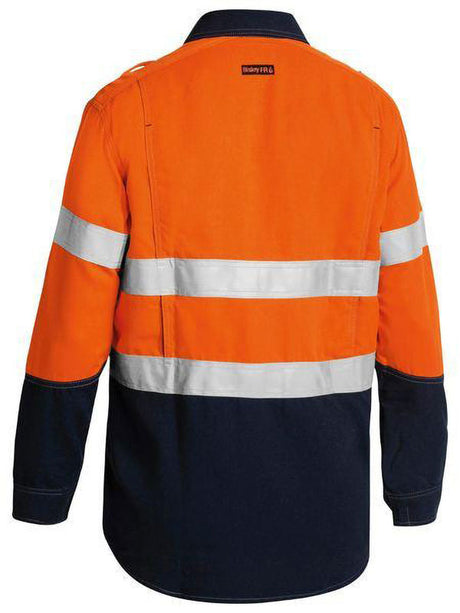 Bisley TenCate Tecasafe Plus 580 Taped Hi Vis Lightweight FR Vented Shirt