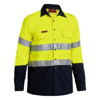 Bisley TenCate Tecasafe Plus 580 Taped Hi Vis Lightweight FR Vented Shirt