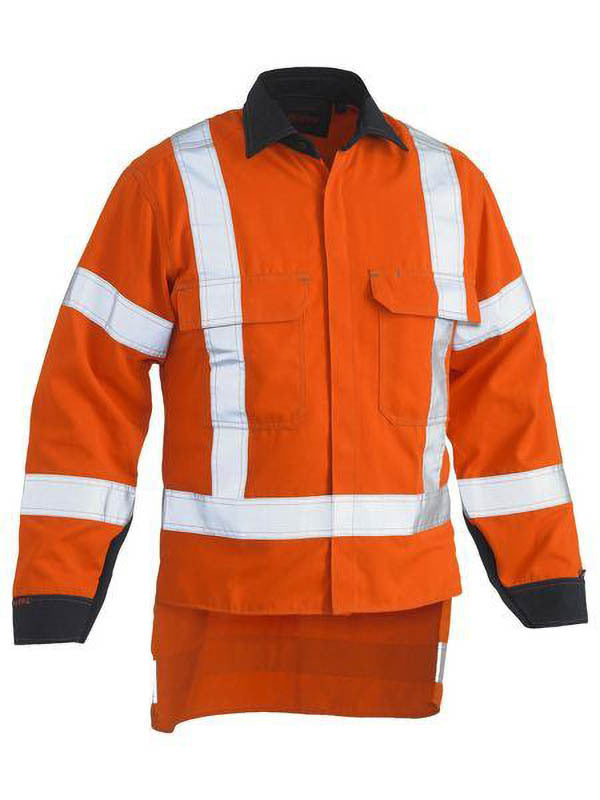 Bisley TenCate Tecasafe Plus 700 X Taped Hi Vis TTMC FR Vented Shirt