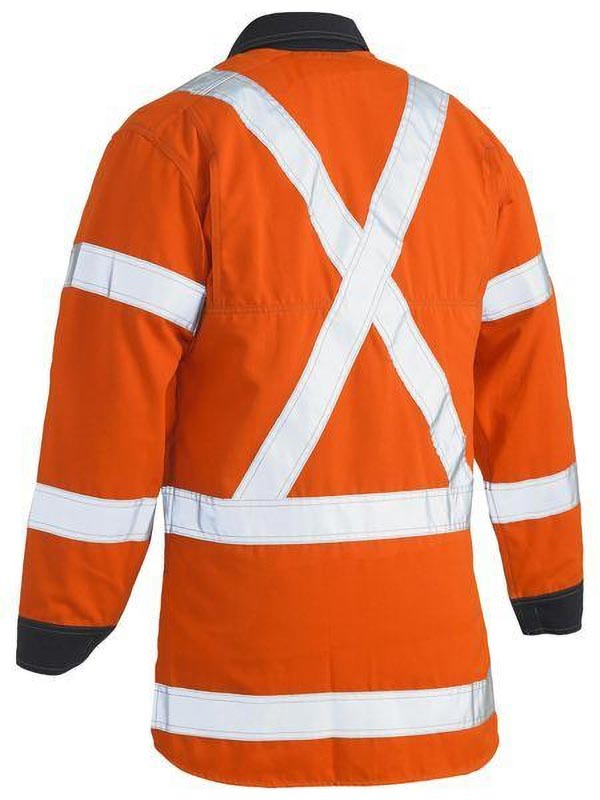 Bisley TenCate Tecasafe Plus 700 X Taped Hi Vis TTMC FR Vented Shirt
