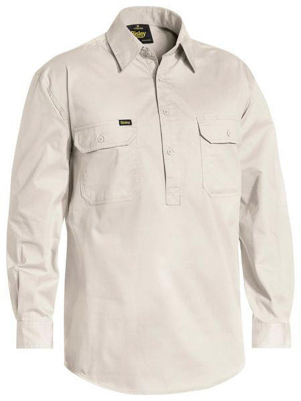 Bisley Closed Front Cool Lightweight Drill Shirt
