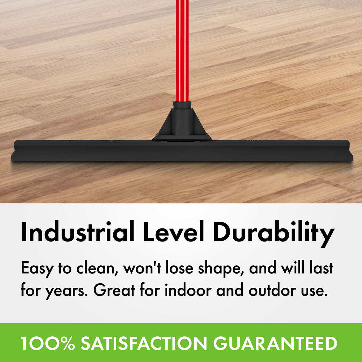 Tyroler BrightTools Floor Squeegee 60 Cm 100% Natural Rubber Heavy Duty Extra-Wide