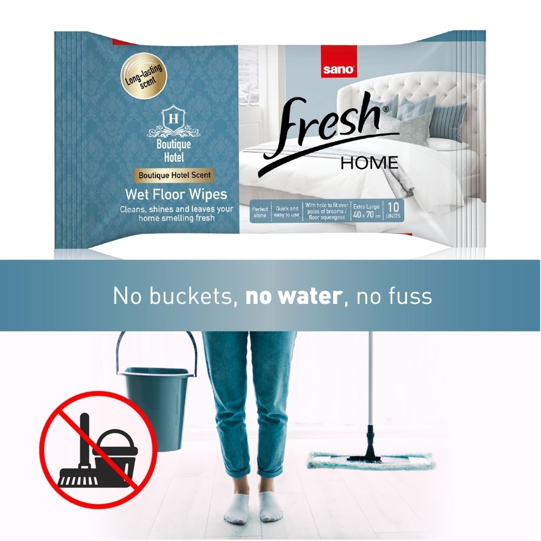 BrightTools Floor Squeegee Cleaning System, 2in1 Squeegee & Quick Mop