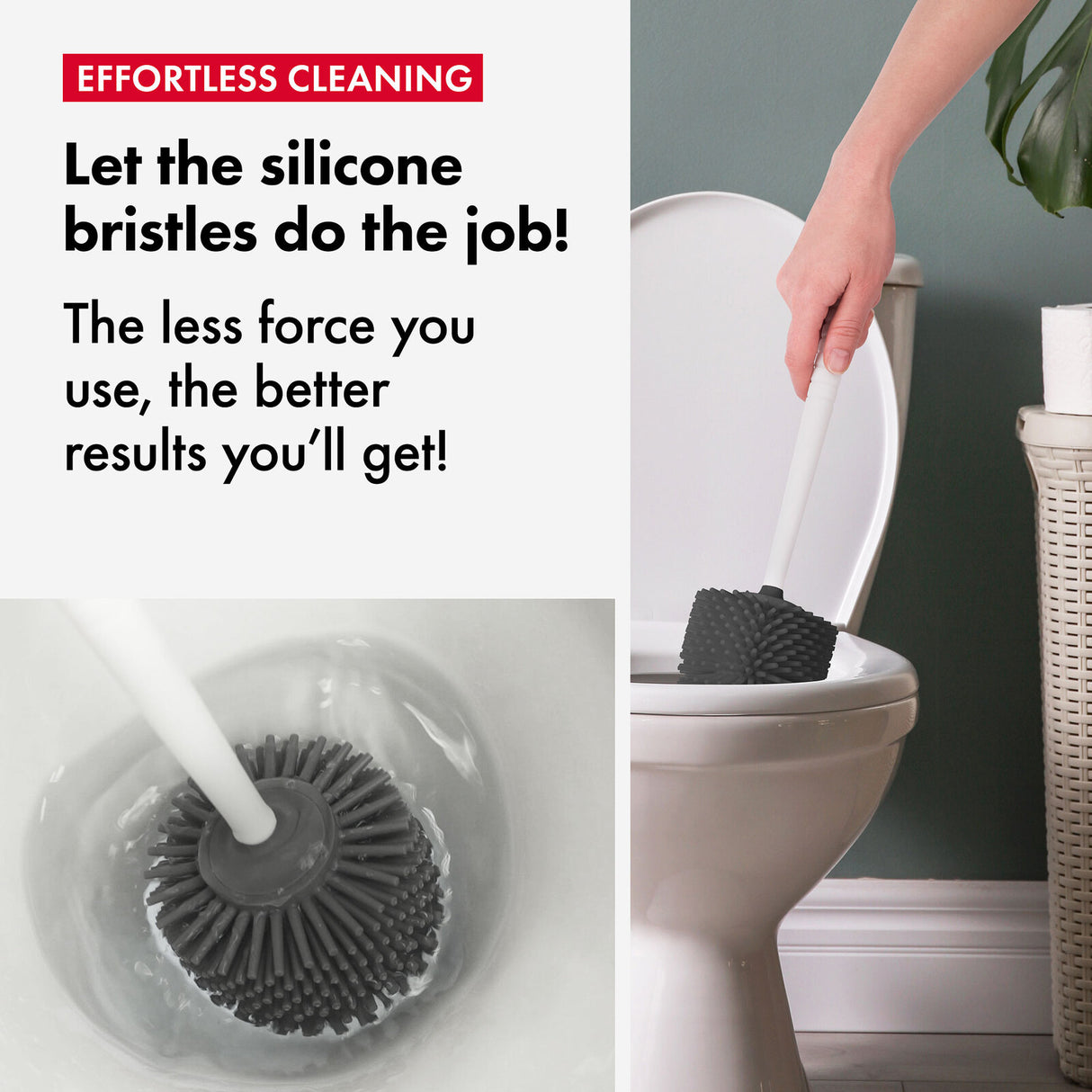 Tyroler BrightTools Antibactrial Toilet Brush (White)