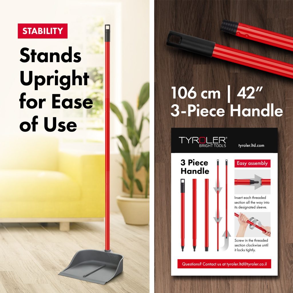 Tyroler BrightTools Magic Dust Pan 100% Silicone