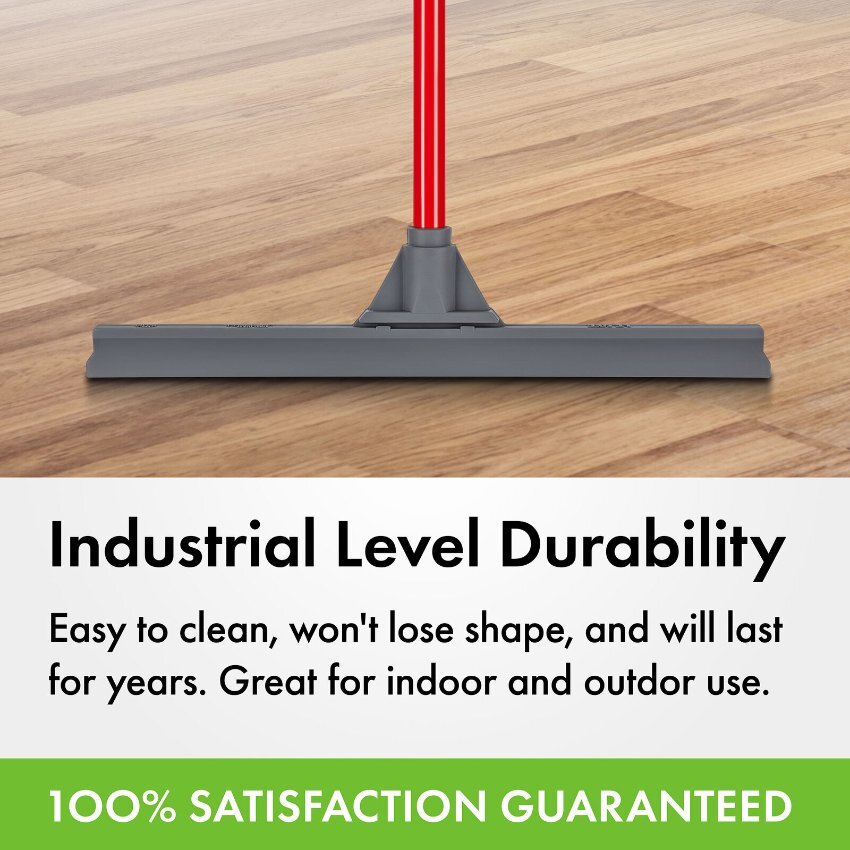 Tyroler BrightTools Floor Squeegee Heavy Duty 100% Silicone with Flexible Joint for Better Sweeping