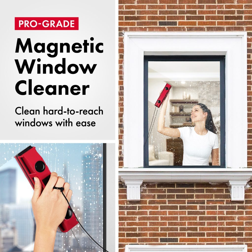 Tyroler BrightTools Glider S-1 Magnetic Window Cleaner For Single Glazed Windows Up To 8 Mm Window Thickness.