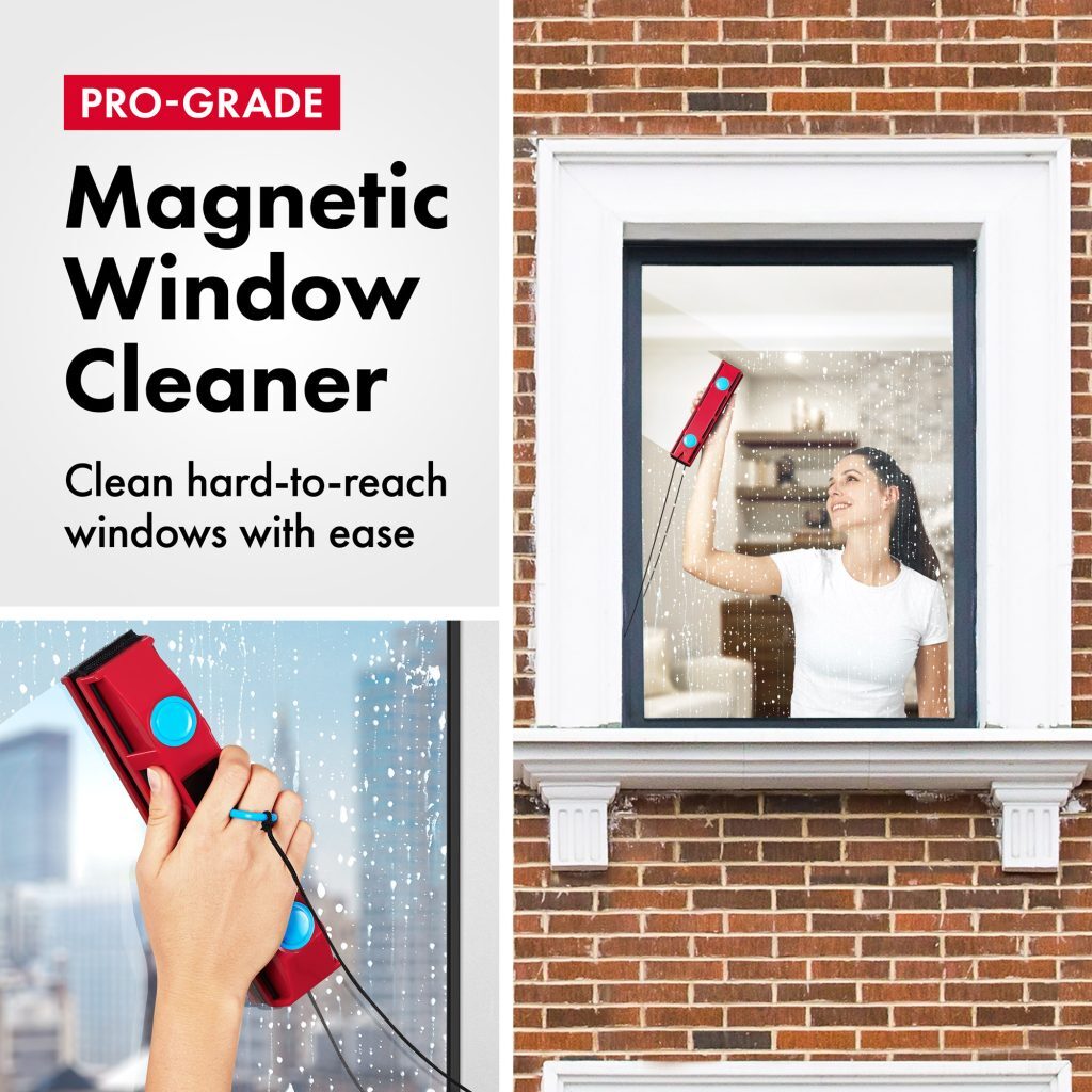 Tyroler BrightTools Glider D-2 Magnetic Window Cleaner For Double Glazed Windows With Window Thickness Up To 20 Mm.