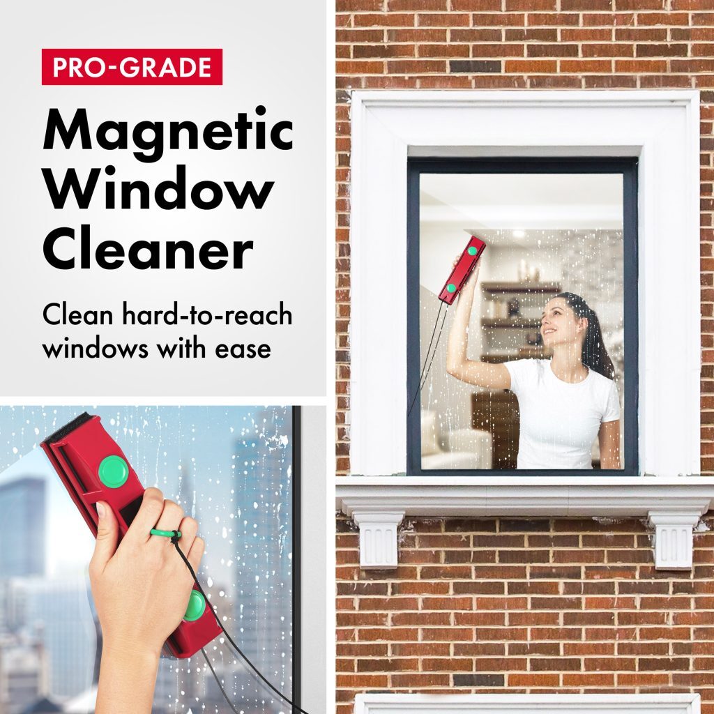 Tyroler BrightTools Glider D-3 Magnetic Window Cleaner For Double Glazed Windows With Window Thickness Of 20-28 Mm.