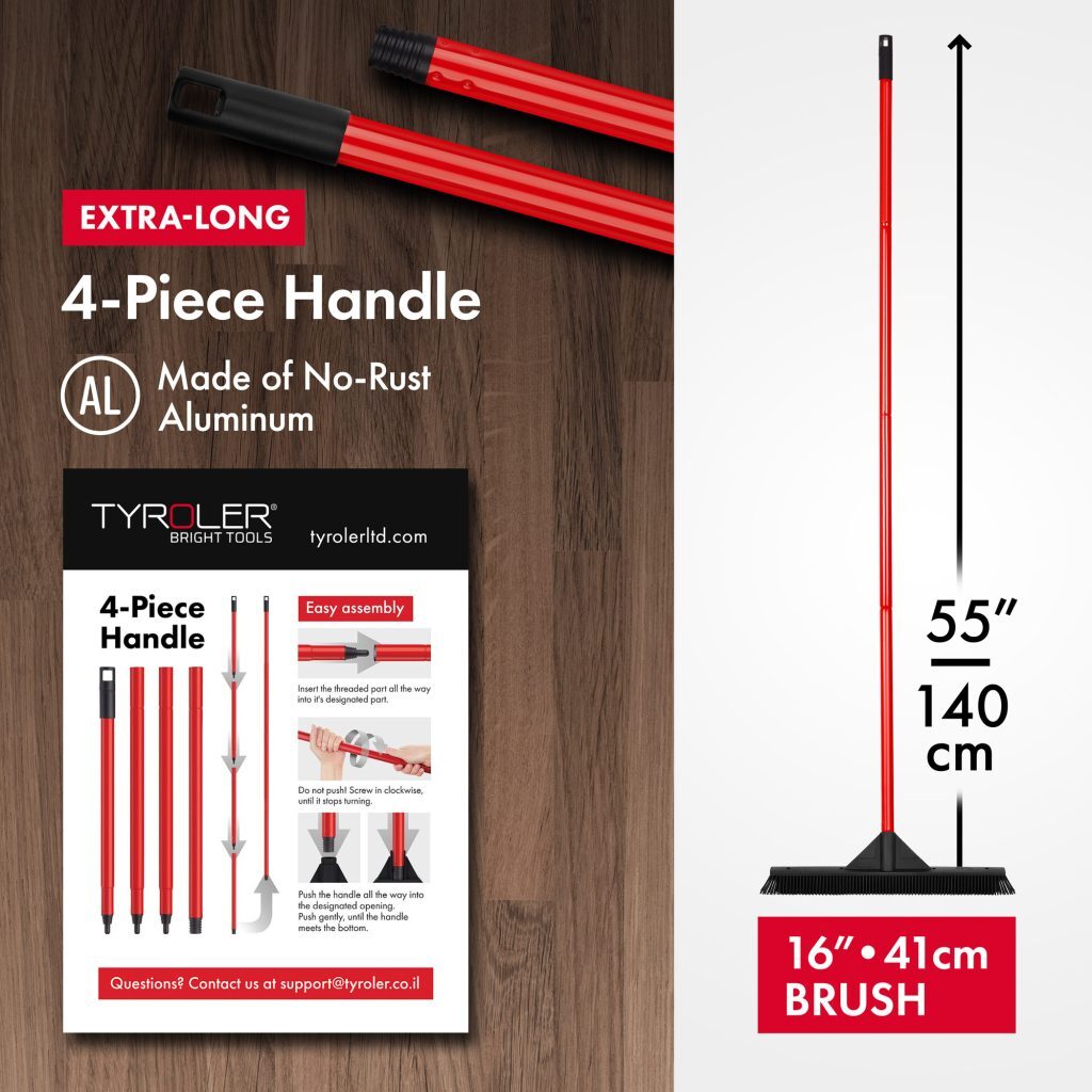 Tyroler BrightTools Dust Blade Rubber Broom