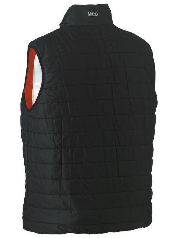 Bisley Taped Hi Vis Reversible Puffer Vest