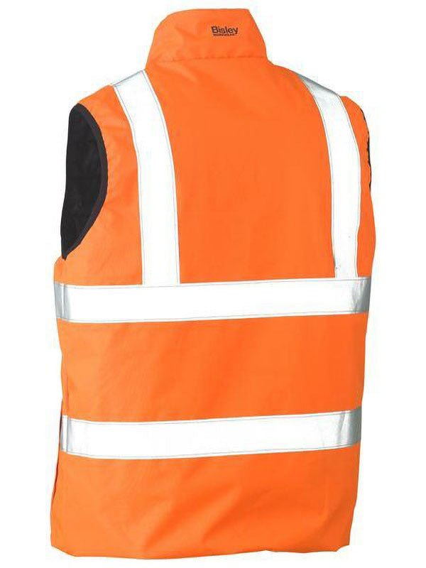 Bisley Taped Hi Vis Reversible Puffer Vest