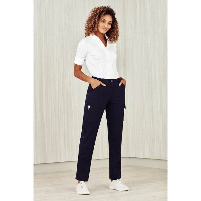 Biz Care Womens Comfort Waist Cargo Pants