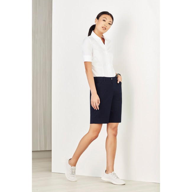 Biz Care Womens Comfort Waist Cargo Shorts