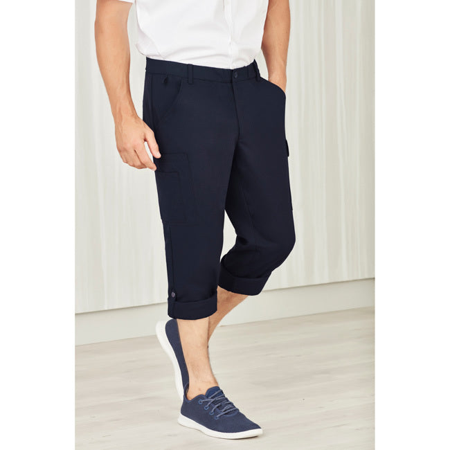 Biz Care Mens Comfort Waist Cargo Pants