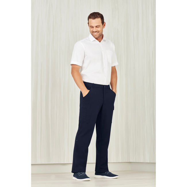 Biz Care Mens Comfort Waist Cargo Pants
