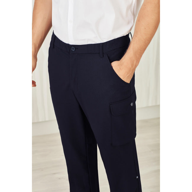 Biz Care Mens Comfort Waist Cargo Pants