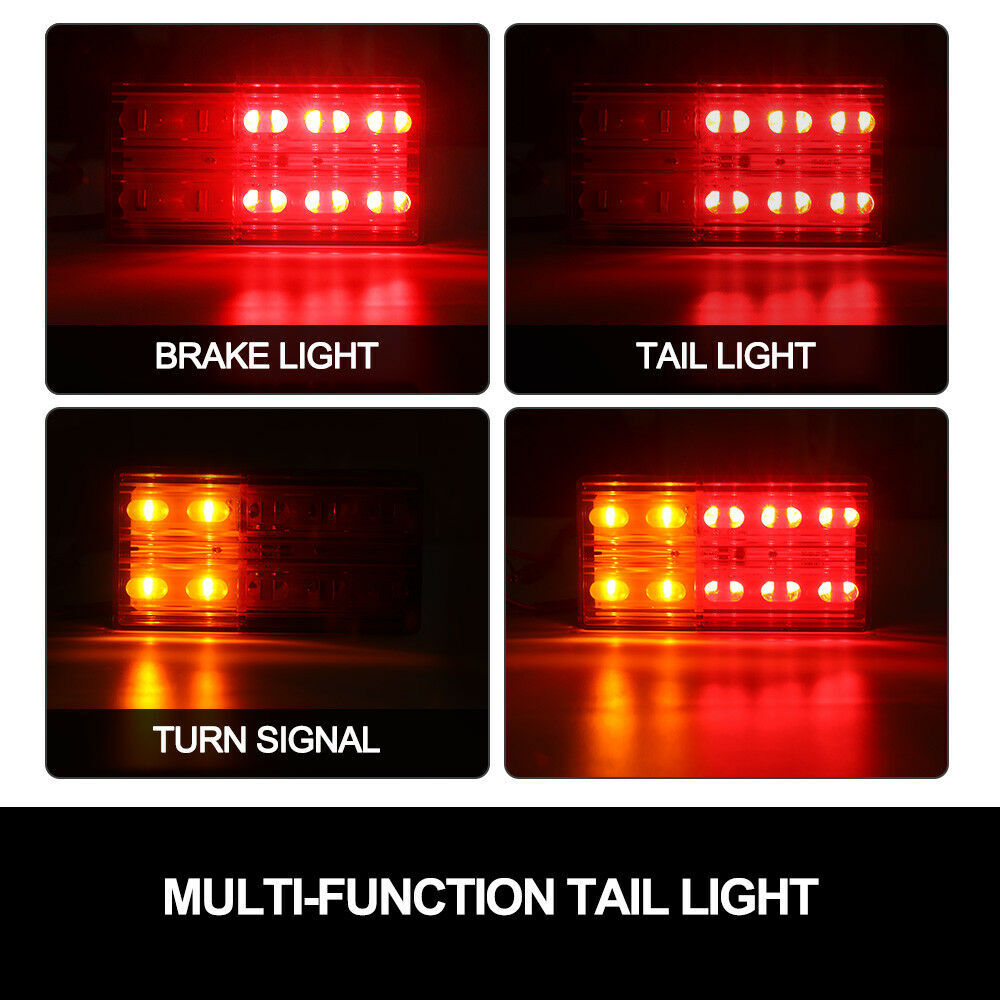 Lightfox Pair LED Trailer Tail Lights