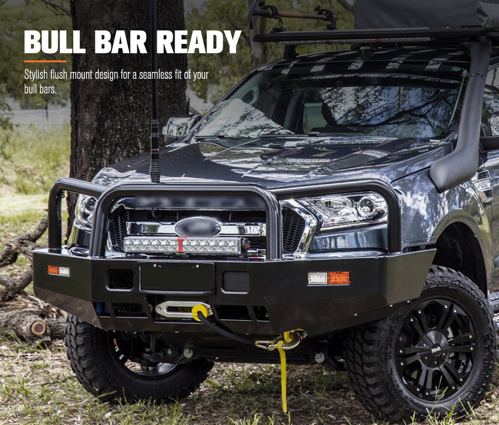 Lightfox 2x LED Bullbar Indicator Light Front Park DRL Sealed Submersible ARB