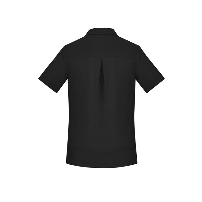 Biz Care Womens Florence Short Sleeve Shirt Black