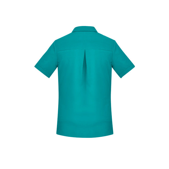 Biz Care Womens Florence Short Sleeve Shirt Teal