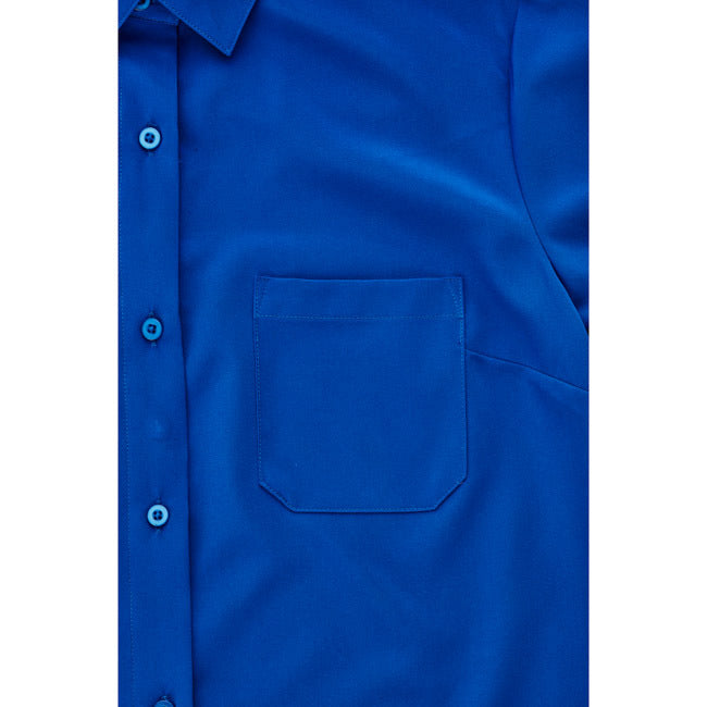 Biz Care Womens Florence Short Sleeve Shirt Electric Blue