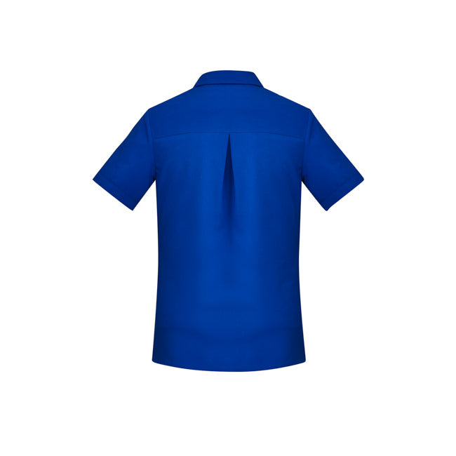 Biz Care Womens Florence Short Sleeve Shirt Electric Blue