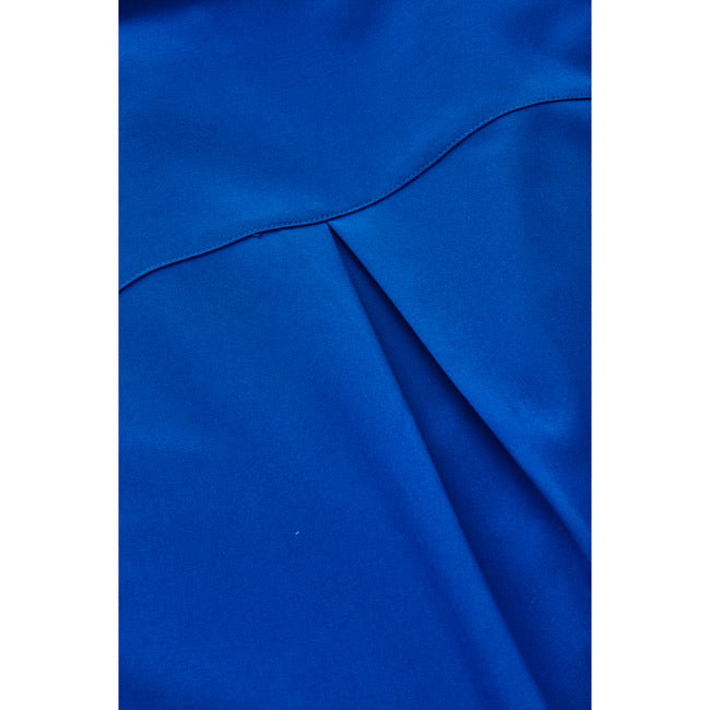 Biz Care Womens Florence Short Sleeve Shirt Electric Blue