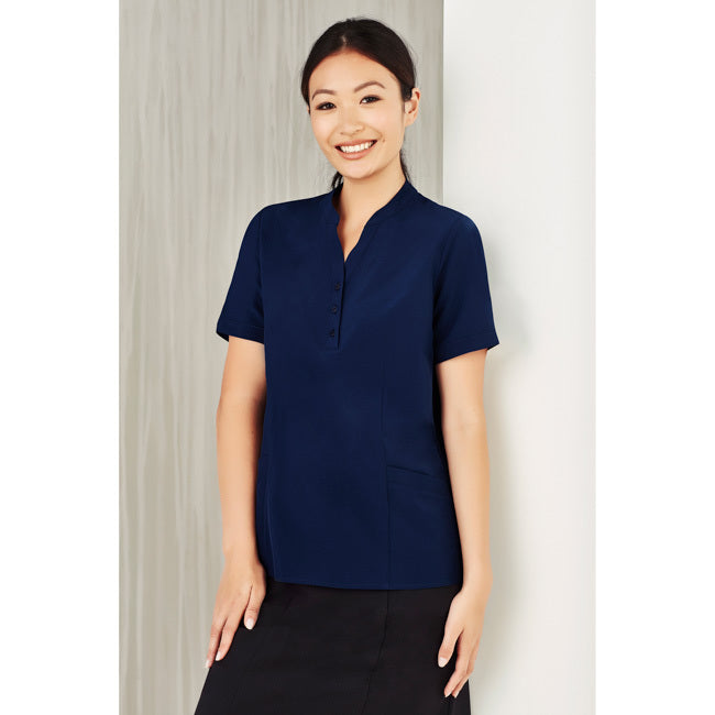 Biz Care Womens Florence Tunic Navy