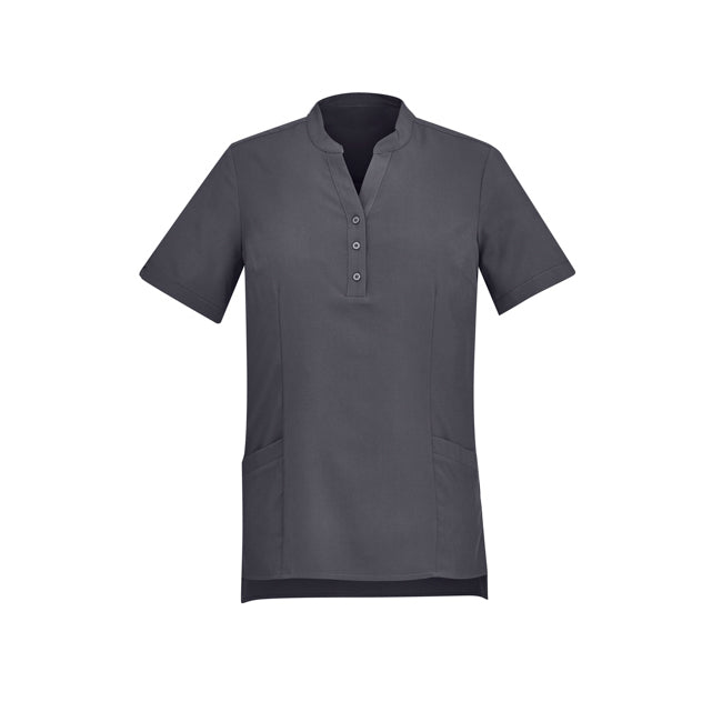 Biz Care Womens Florence Tunic Charcoal