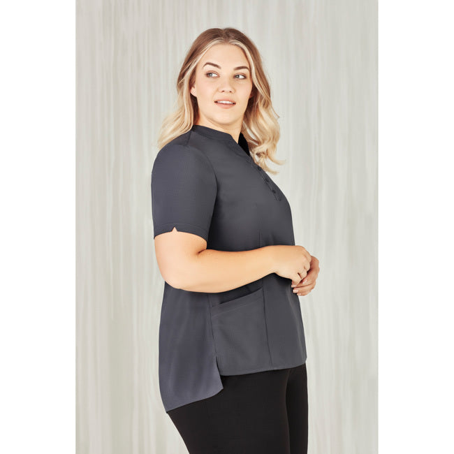 Biz Care Womens Florence Tunic Charcoal