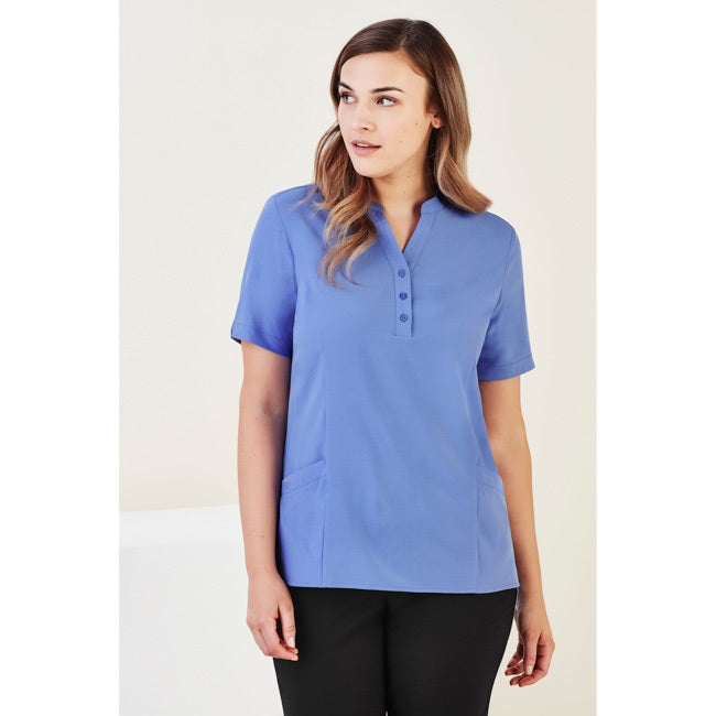 Biz Care Womens Florence Tunic Mid Blue