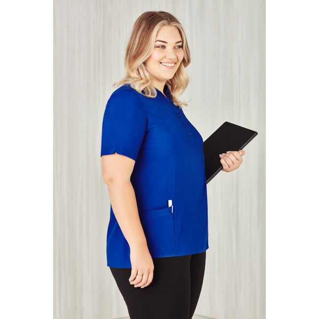 Biz Care Womens Florence Tunic Electric Blue