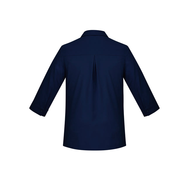 Biz Care Womens Florence 3/4 Sleeve Shirt Navy